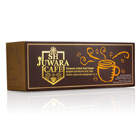 Kemasan Produk SH Juwara Cafe Gold 4 in 1 dengan Gula Tebu