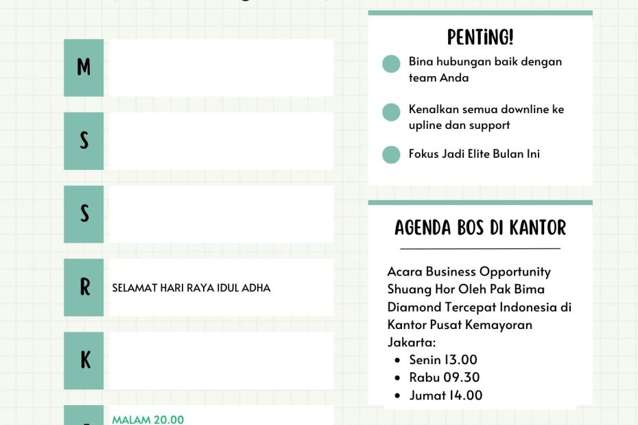 Agenda Event & Zoom Kopi Juwara Minggu Ini