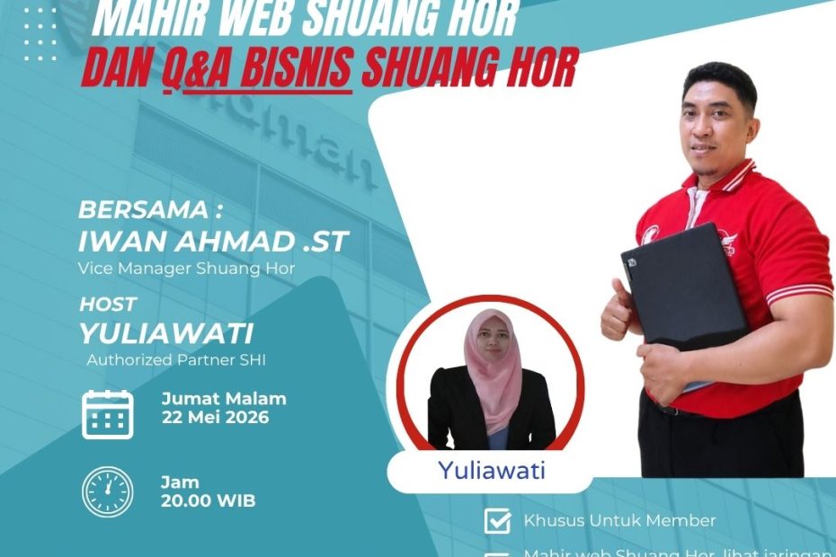 Undangan Event Zoom Ngobrol Bareng Ekslusif Dengan Leader Shuang Hor