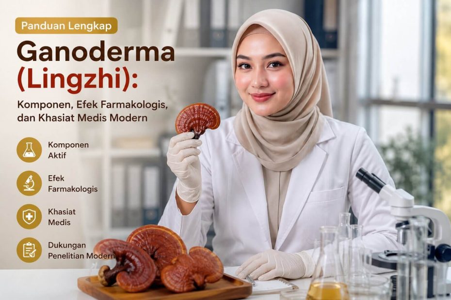 Panduan Lengkap Ganoderma (Lingzhi): Komponen, Efek Farmakologis, dan Khasiat Medis Modern